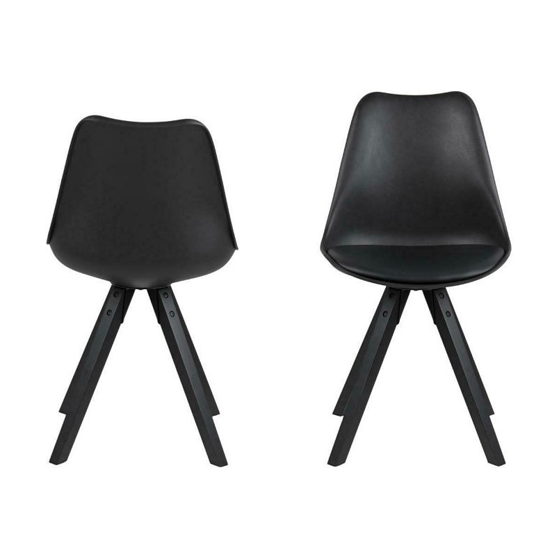 Krzesło Actona Dima czarne - Designerski komfort i styl