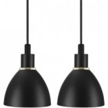 Lampa wisząca Ray 2-punktowa czarna - Nordlux | Kup teraz!