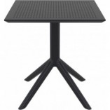 Stół Ogrodowy Siesta Sky 70x70 Czarny - Trwały i Stylowy
