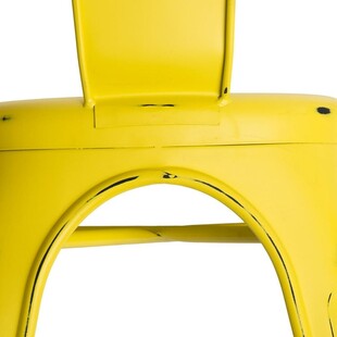Krzesło metalowe Paris Antique żółte | D2 Design