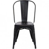 Krzesło industrialne Paris Antique czarne | D2 Design