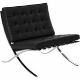 Fotel pikowany Barcelona Eco czarny D2.Design - Komfort i styl