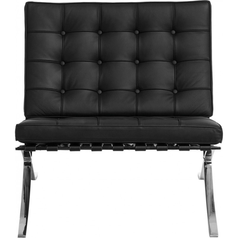 Fotel pikowany Barcelona Eco czarny D2.Design - Komfort i styl
