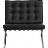 Fotel pikowany Barcelona Eco czarny D2.Design - Komfort i styl