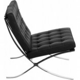 Fotel pikowany Barcelona Eco czarny D2.Design - Komfort i styl