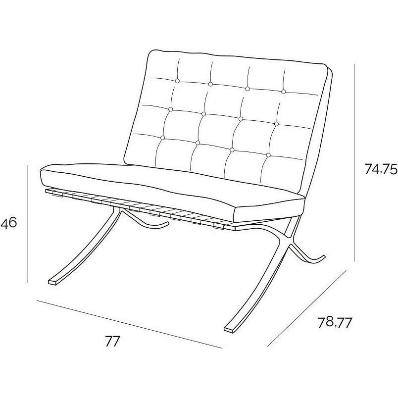Fotel skórzany Barcelona D2 Design | Elegancja i Komfort