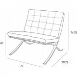 Fotel skórzany Barcelona D2 Design | Elegancja i Komfort