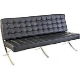 Sofa 3-os. Barcelon | Eko-skóra Czarna | D2 Design