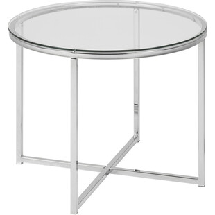 Stolik szklany Actona Cross 55cm - Elegancki design