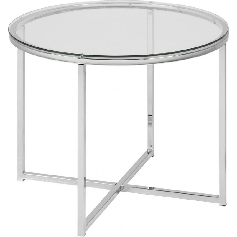 Stolik szklany Actona Cross 55cm - Elegancki design