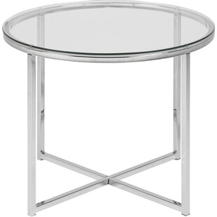 Stolik szklany Actona Cross 55cm - Elegancki design