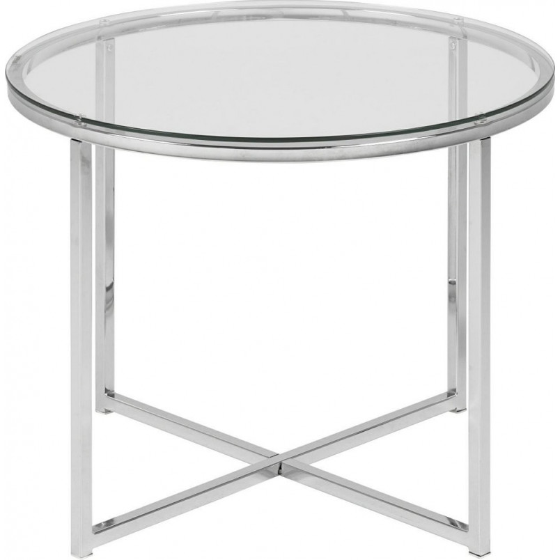 Stolik szklany Actona Cross 55cm - Elegancki design