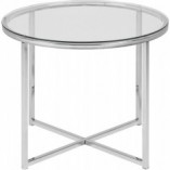Stolik szklany Actona Cross 55cm - Elegancki design
