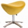 Designerski Podnóżek welurowy do fotela Jajo Velvet żółty D2.Design
