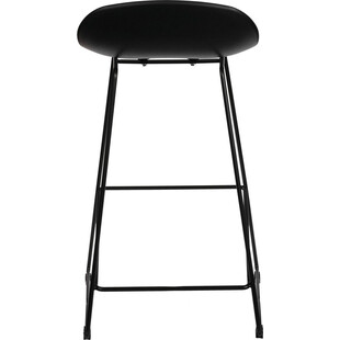 Stołek barowy industrialny Molly Low 66cm czarny - Intesi