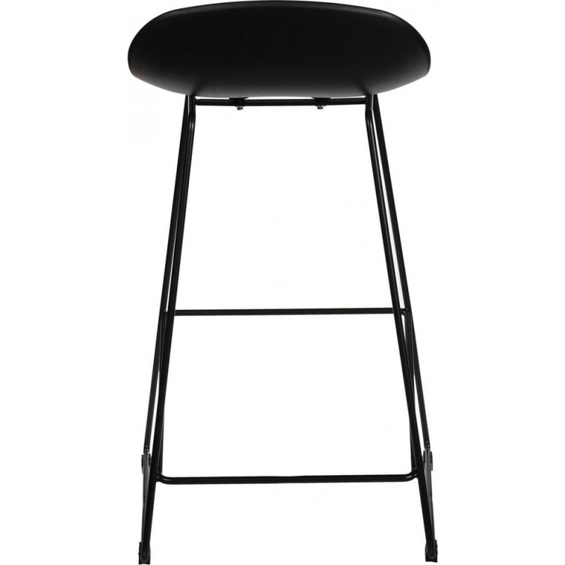 Stołek barowy industrialny Molly Low 66cm czarny - Intesi