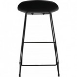 Stołek barowy industrialny Molly Low 66cm czarny - Intesi