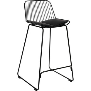 Stołek barowy Dill Low Intesi | Nowoczesny design, czarny