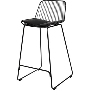 Stołek barowy Dill Low Intesi | Nowoczesny design, czarny