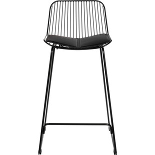 Stołek barowy Dill Low Intesi | Nowoczesny design, czarny