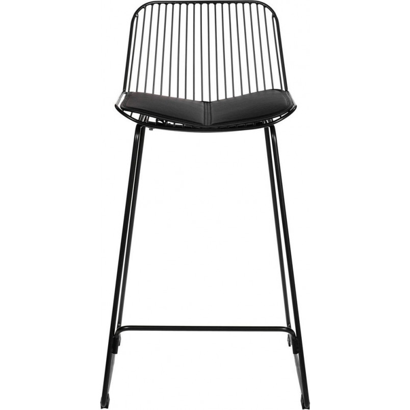 Stołek barowy Dill Low Intesi | Nowoczesny design, czarny