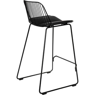 Stołek barowy Dill Low Intesi | Nowoczesny design, czarny