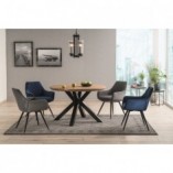 Stół okrągły loft Ritmo 120cm Signal - Stylowy design