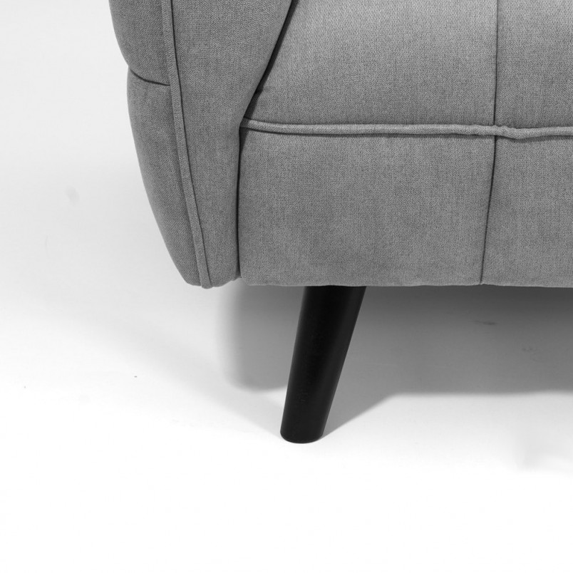Sofa welurowa Castello 145cm szara Signal - Komfort i styl