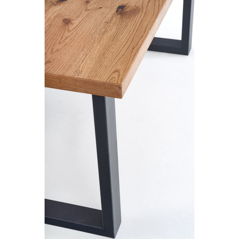 Stół rozkładany loft Perez Halmar | Jasny dąb 160x90