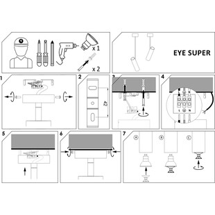 Lampa sufitowa tuba minimalistyczna Eye Super 56 Biała marki Nowodvorski