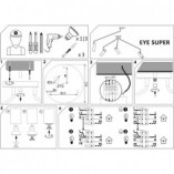 Lampa sufitowa Eye Super - Nowodvorski | 3 punkty, biała
