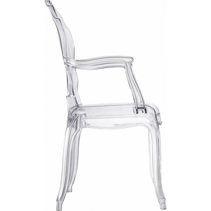 Krzesło Przezroczyste Queen Arm Intesi | Elegancki Design