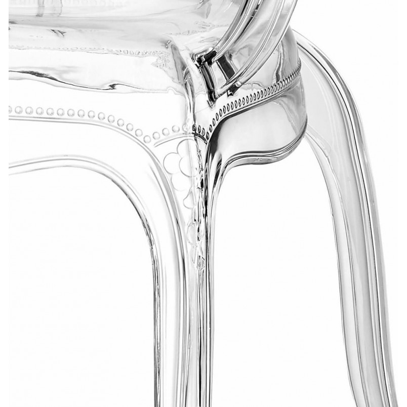Krzesło Przezroczyste Queen Arm Intesi | Elegancki Design