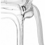 Krzesło Przezroczyste Queen Arm Intesi | Elegancki Design