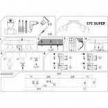 Lampa sufitowa Eye Super VI biała | Nowodvorski