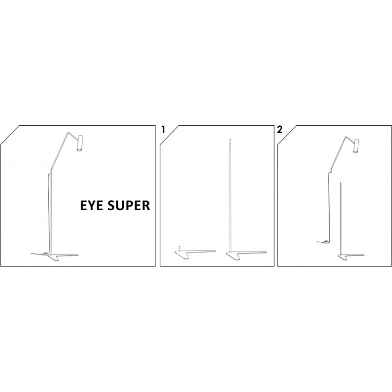 Lampa podłogowa biała NOWODVORSKI Eye Super | Minimalizm i styl