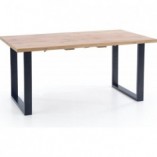 Stół rozkładany loft Venom 135x85cm dąb wotan | Halmar