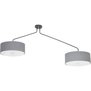 Lampa sufitowa na wysięgnikach z abażurami Hawk II Szara marki Nowodvorski
