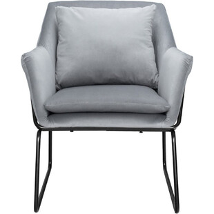 Fotel welurowy Fluence szary - Moos Home | Komfort i styl