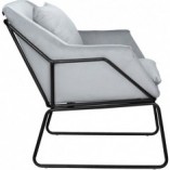 Fotel welurowy Fluence szary - Moos Home | Komfort i styl