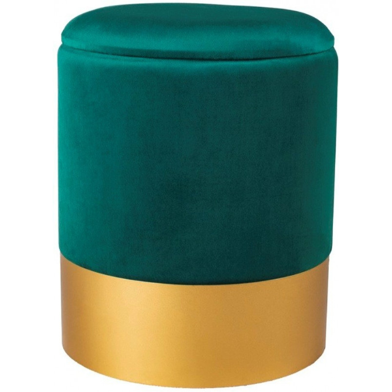 Pufa welurowa Velvet M - ciemna zieleń | Moos Home