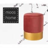 Pufa welurowa ze schowkiem Velvet | Róż Moos Home - Kup teraz!