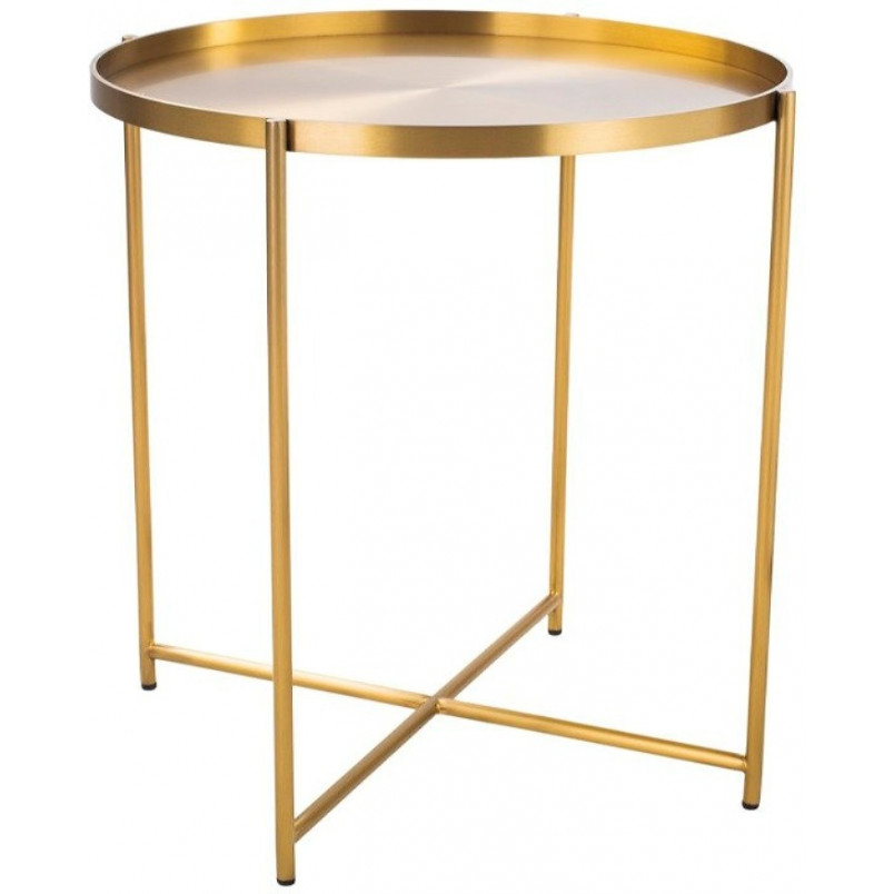 Stolik boczny Moon mosiądz 50cm - Moos Home | Elegancki design
