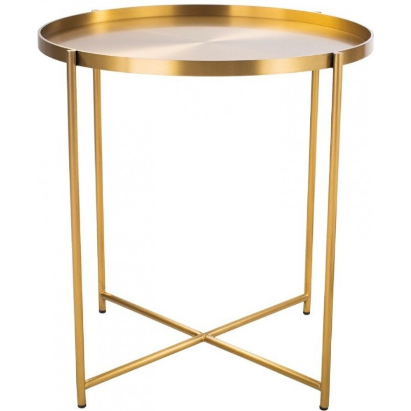 Stolik boczny Moon mosiądz 50cm - Moos Home | Elegancki design