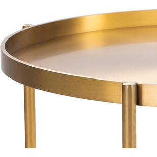 Stolik boczny Moon mosiądz 50cm - Moos Home | Elegancki design