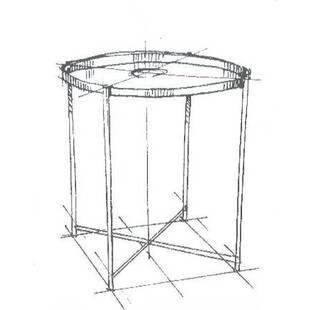 Stolik boczny Moon mosiądz 50cm - Moos Home | Elegancki design