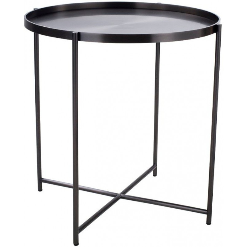 Stolik boczny okrągły Moon 50cm tytan | Moos Home