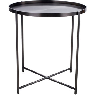 Stolik boczny okrągły Moon 50cm tytan | Moos Home