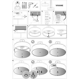 Plafon okrągły z abażurem Viviane 50 Szary marki Nowodvorski