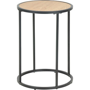 Stolik boczny Actona Seaford | Dąb, 40cm | Skandynawski Design